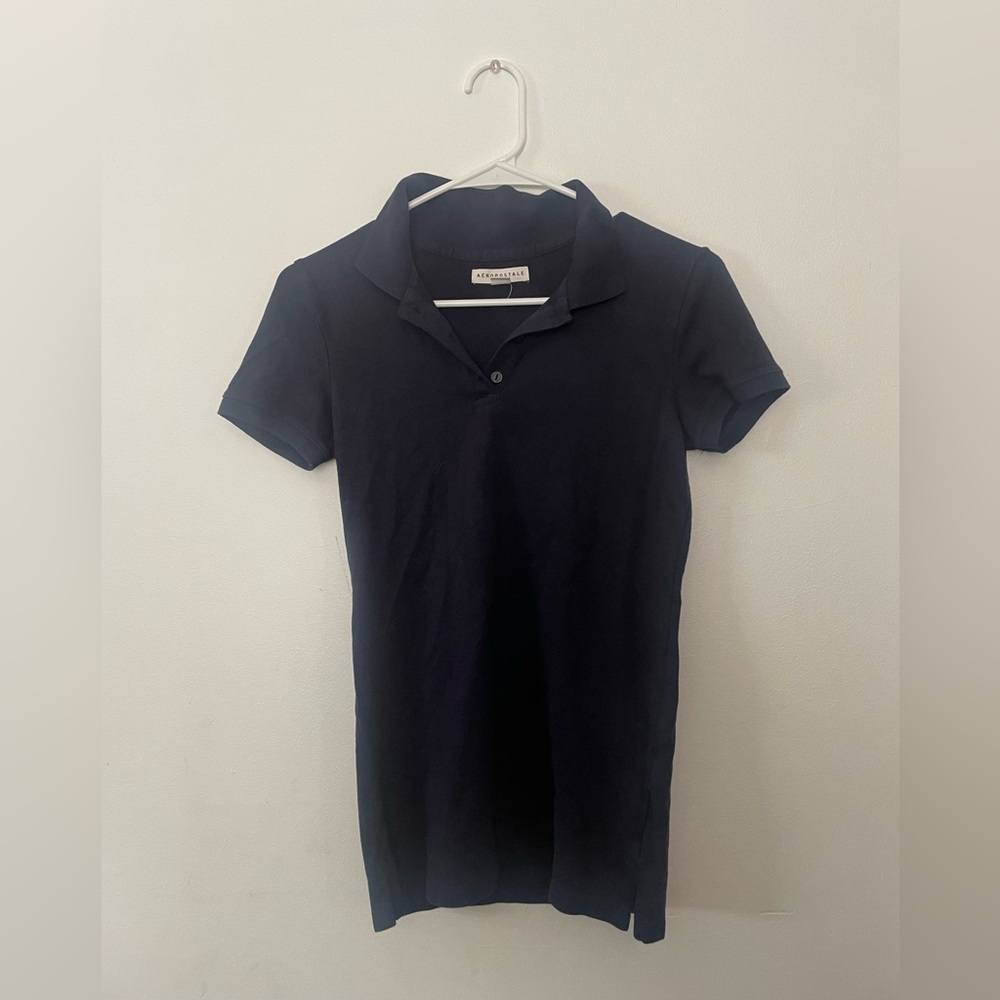 Women’s navy Aeropostale polo Medium